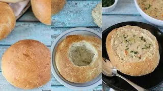 Bread Bowl recipe | Homemade Bread bowl for soup and dips