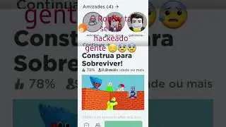 o Roblox ta sendo hackeado gente 😔😱😰n ta querendo entra nos jogos ee jeito nenhum 😰