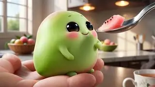 Super Cute Baby Guava, Fruits & Foods Eating Tiny Spoon Bites! 