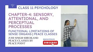 Functional Limitations of Sense Organs | Class 11 Psychology Chapter 4 | CBSE + CONCEPTUAL