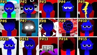 SPRUNKI INCREDIBOX - ALL BLUE (JEVIN) PHASE 1 VS ... PHASE 15