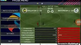 INDONESIA U-19 VS MALAYSIA U-19 FTS ASIA