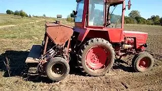 Т-25 и самодельная сеялка