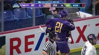 2019 WILC Semi Final #1 - Iroquois Nationals vs USA Highlights