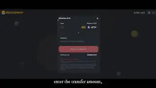 Moonswap recharge withdrawal tutorial