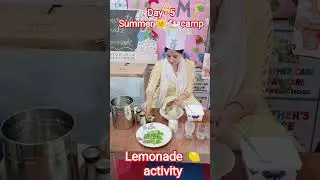 Day  - 5# lemonade 🍋 activity #drinkingwater #lemonjuice #youtubevideo