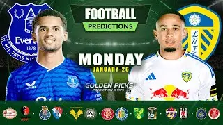 Football Predictions Today 26 January | Possible Scores, Corners & Cards | Golden Picks Plus