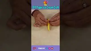 DIY Paper Ice Cream Craft | Easy Summer Craft Idea for Kids| ToneDIYMadeEasy |