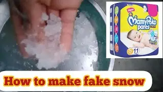 How to Make fake snow with baby diapers || Zone of Experiment