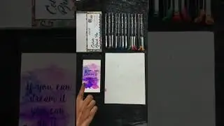 Nata and B.Arch Coaching.......  Watercolours and Calligraphy