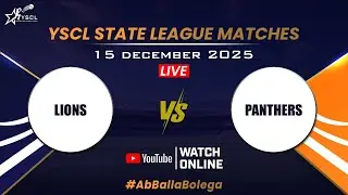 YSCL2025 Live: Above 23 ! Lions vs Panthers- Trial Matches