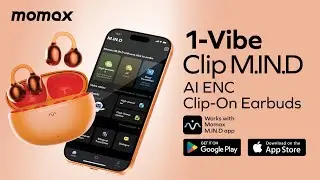 [Momax] 1-Vibe Clip M.IN.D AI Open-Ear Clip Earbuds | Your new AI Companion!