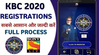 How to Register KBC 2020 Full Details in Sony Liv App | KBC2020 Registrations Kare