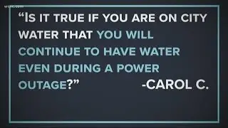 Verify: Will city water go down during a power outage?
