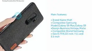 Mofi Fabric Splice Back Cover Case for Samsung Galaxy S9 S8 -  S9 Plus