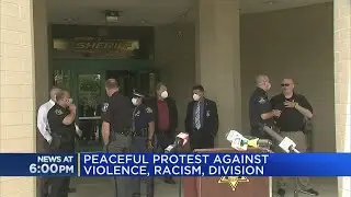 Peaceful protest against violence and racism