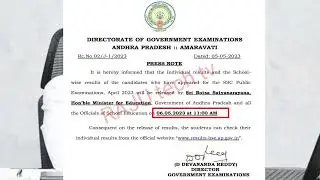 AP SSC Results Released Date Fix by Botsa Satyanarayana | AP 10th Results Released May 6th on 2023