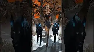 Character Creator 5➕ iClone 8 ✨LUNARA Queen of the WOLVES🐺 #3dmodeling #animation