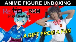 🌟Re:Zero Rem figure unboxing. Gift from a fan of my novels.
