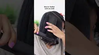 How to do feather curls on a bob. #feathercurls #bobhaircut #feathercut