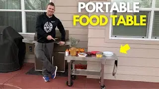 Review and Demo of Electactic Stainless Steel Portable Food Table For Grilling