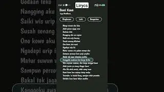 demu koe lirik #lirik #demikoe #liriklagu