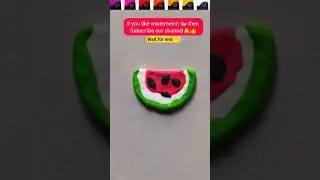 Watermelon 🍉 Clay mixing, Amazing results 😍 #reel #satisfying