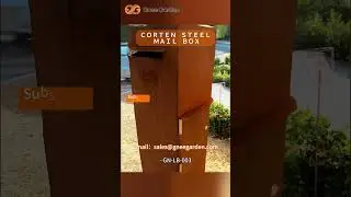 GNEE Corten Steel Mailbox: Why the Rusty Look Is Actually a Pro #gardendecor #corten #letterbox