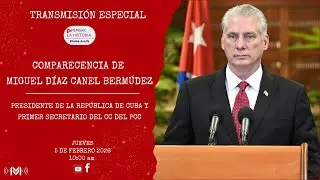 COMPARECENCIA DE MIGUEL DIAZ-CANEL BERMUDEZ, PRESIDENTE DE LA REPUBLICA DE CUBA.