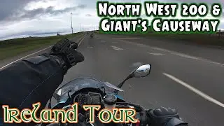 Trasa wyścigowa NW200 i Grobla Olbrzyma | Naprawa przebitej opony i filmowa jazda 🇮🇪🏍️