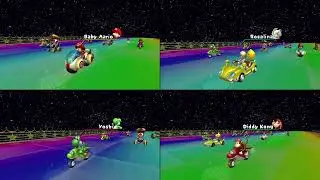 Mario Kart Wii Custom Tracks (History) ✦ 4 Players #711 (3 Tracks) Mirror