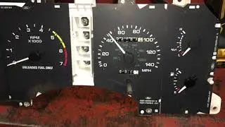 1990-1993 Ford Mustang 140MPH Speedometer Head Unit v8 Gauge Cluster Testing Odometer Reset LF #1871
