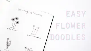Easy flower doodle tutorial