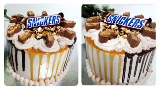 Snickers Cake😋/Without Oven/How to make snickers Cake/Sabrees Kitchen