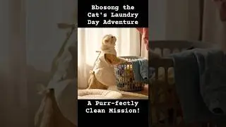 Bbosong the Cat's Laundry Day Adventure: A Purr-fectly Clean Mission!