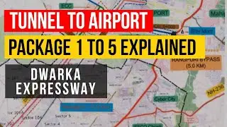 Dwarka Expressway Delhi to Gurgaon Package 1 to 5 Explained on Google Maps