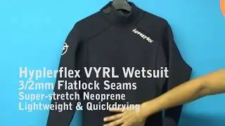 Hyperflex Vyrl Wetsuit Review 3/2mm Flatlock XV831MB
