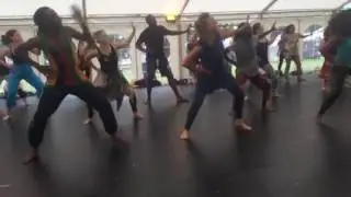 Nii Tagoe teaching Ghanaian dance