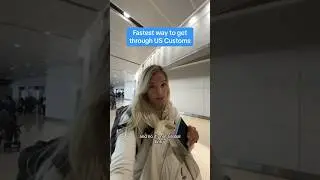 Fastest way to get through US Customs! #travel #uspassport #airporthacks