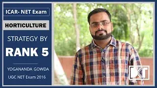 ICAR  NET JRF EXAM | Strategy To Crack Net in Horticulture | By Yogananda Gowda, Rank 5 NET Exam