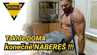 #110 Cvičení DOMA s ČINKAMI - můj trénink s jednoručkami a posilovací GUMOU na PRSA a TRICEPSY !!!