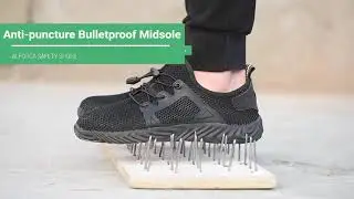 Alforca Cool Summer Series Lock Lace Breathable Jelly Safety Steel Toe Shoes