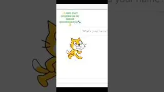 How to make a basic program🐱🐾 ! #shorts #coding #scratch #scratchtutorials #learning  #basic #simple