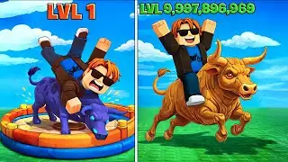 LVL 1 to MAX PRO &ndash; Taming the STRONGEST BULL in Roblox!