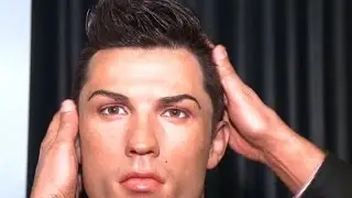 CR7 eitel: Wachsfigur mit Privat-Friseur