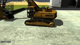 Unity Realistic Vehicle Physics - Heavy Digger with Tracks