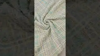 Твид с мятными и голубыми нитями на молочном✈️Telegr:  