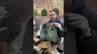 Better way to Carry Firewood 🔥 | Woodox Sling #firewood #tools #carpenter #heat #winter #worksmart