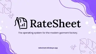 RateSheet - The Ultimate Production & Payroll SaaS for Garments Manufacturing