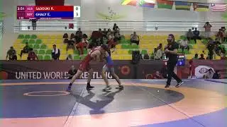 Round 1 GR - 67 kg: R. SADOUKI (ALG) v. E. GHALY (EGY)
